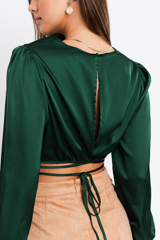 Buy Trendyol Wrap Blouse in Emerald 2024 Online